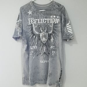 AFFLICTION T-shirt, size X-Large, 100% cotton